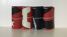 A7 size travelers style notebook cover made from retired vinyl billboards, signs and banners.