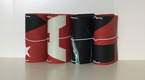 A7 size travelers style notebook cover made from retired vinyl billboards, signs and banners.