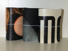 B6 size refillable notebook covers made from repurposed vinyl billboards, signs and banners.