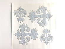 4 Fleur de Lis Waterslide Decals