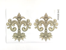 4 Fleur de Lis Waterslide Decals