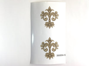4 Fleur de Lis Waterslide Decals