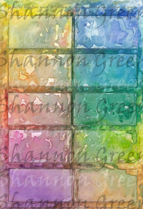 Paint Chips-Digital Download from Hand Painted/Drawn Papers/Journal Pages