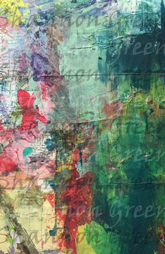 Drop Paper 1-Digital Download from Hand Painted/Drawn Papers/Journal Pages