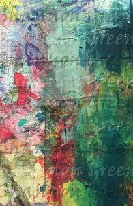 Drop Paper 1-Digital Download from Hand Painted/Drawn Papers/Journal Pages