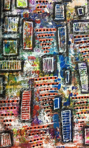 Painty Background 2-Digital Download from Hand Painted/Drawn Papers/Journal Pages