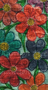 Texture Flowers-Digital Download from Hand Painted/Drawn Papers/Journal Pages