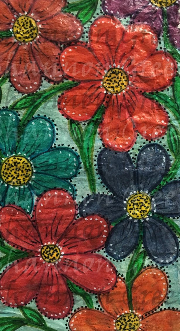 Texture Flowers-Digital Download from Hand Painted/Drawn Papers/Journal Pages