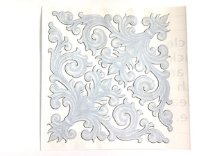 2 Baroque Style Corner Waterslide Decals