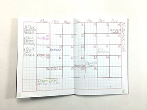 A5 Text Weight Grid Bound Notebook Insert with SuedeTex® Covers