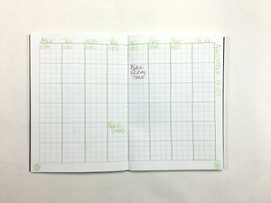 A5 Text Weight Grid Bound Notebook Insert with SuedeTex® Covers