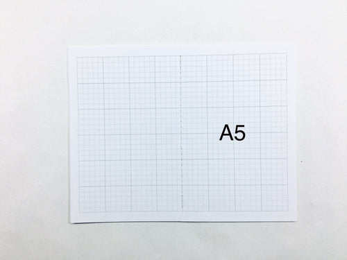 A5 Text Weight Grid Bound Notebook Insert with SuedeTex® Covers
