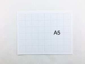 A5 Text Weight Grid Bound Notebook Insert with SuedeTex® Covers