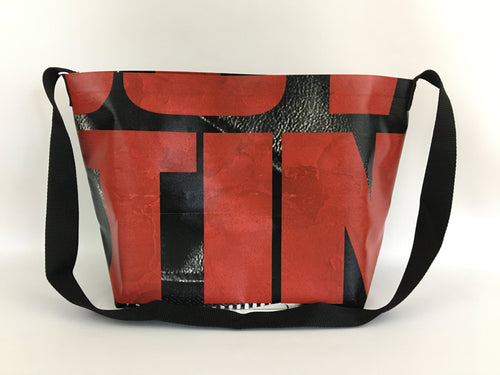 This bag was made from recycled billboards  Bags Upcycled bag Burberry  handbags