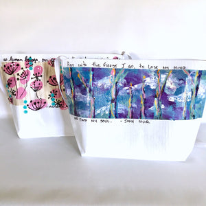Paintable White Vinyl Tote Bag