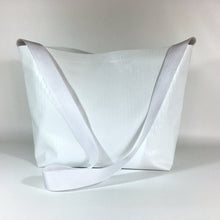 Paintable White Vinyl Tote Bag